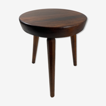 Tabouret rustique rond tripode