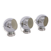 Vintage Eyeball Wall Lamps by Goffredo Reggiani from Reggiani, 1970s, Set 3