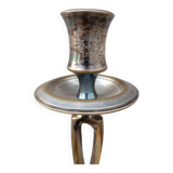 Pair of brass candelabra