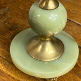 Onyx and brass lamp