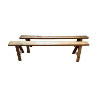 Pair of farm benches