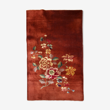 Tapis ancien fait main 128x198cm 1920