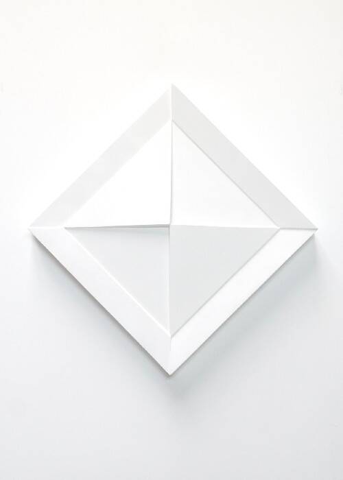 Gilbert Swimberghe, White Lacquered Wood Relief