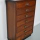 Dutch oak apothecary filing cabinet, 1930s