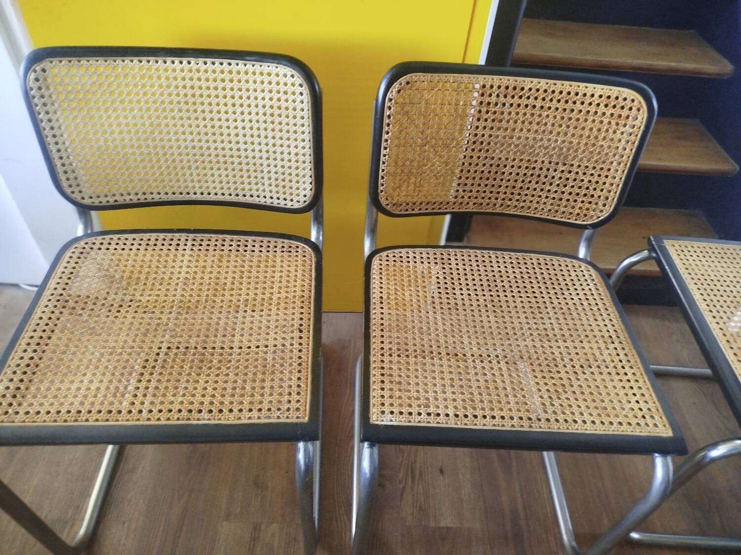 Ensemble de 4 chaises Marcel Breuer Made in Italy 04/94