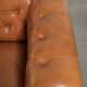 Sheepskin 2.5-seater Chesterfield sofa in a light cognac colour