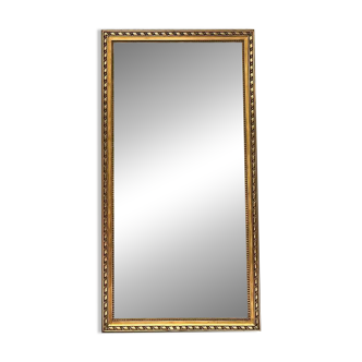 Antique mirror from the 18th century, 166/87.5 cm, copper leaf.