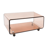 Table basse en plexiglas