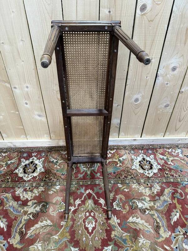 Banc - Banquette de piano / d'office en cannage Louis XVI
