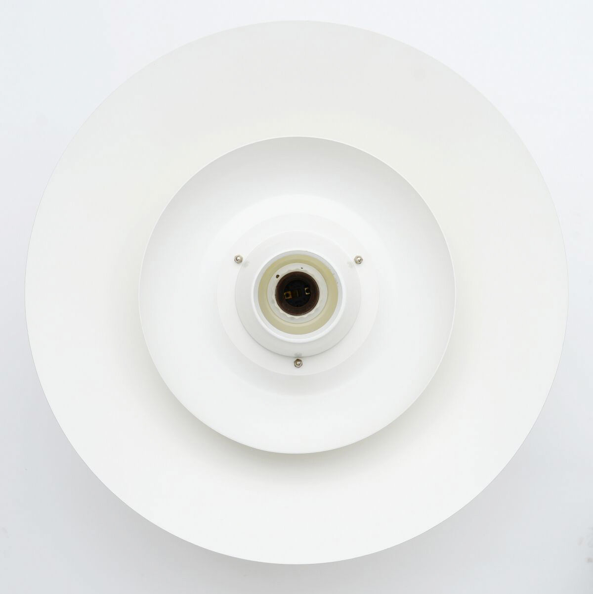 Danish White pendant lamp, 70’S