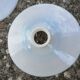 White opaline lampshade from the 1940s