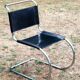Lot de 4 chaises design Mies Van Der Rohe, édition années 80