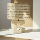 Lampe en pierre vintage circa 1970