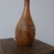 Mid-Century English Burr Wood Table Lamp