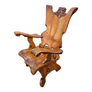 Chaise en chêne Oirschot / Chaise Heer / Chaise Gentleman / Chaise Griffe / Années 1960