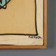 Contemporary painting signed by Maria Mesch, oil on canvas, 1998.