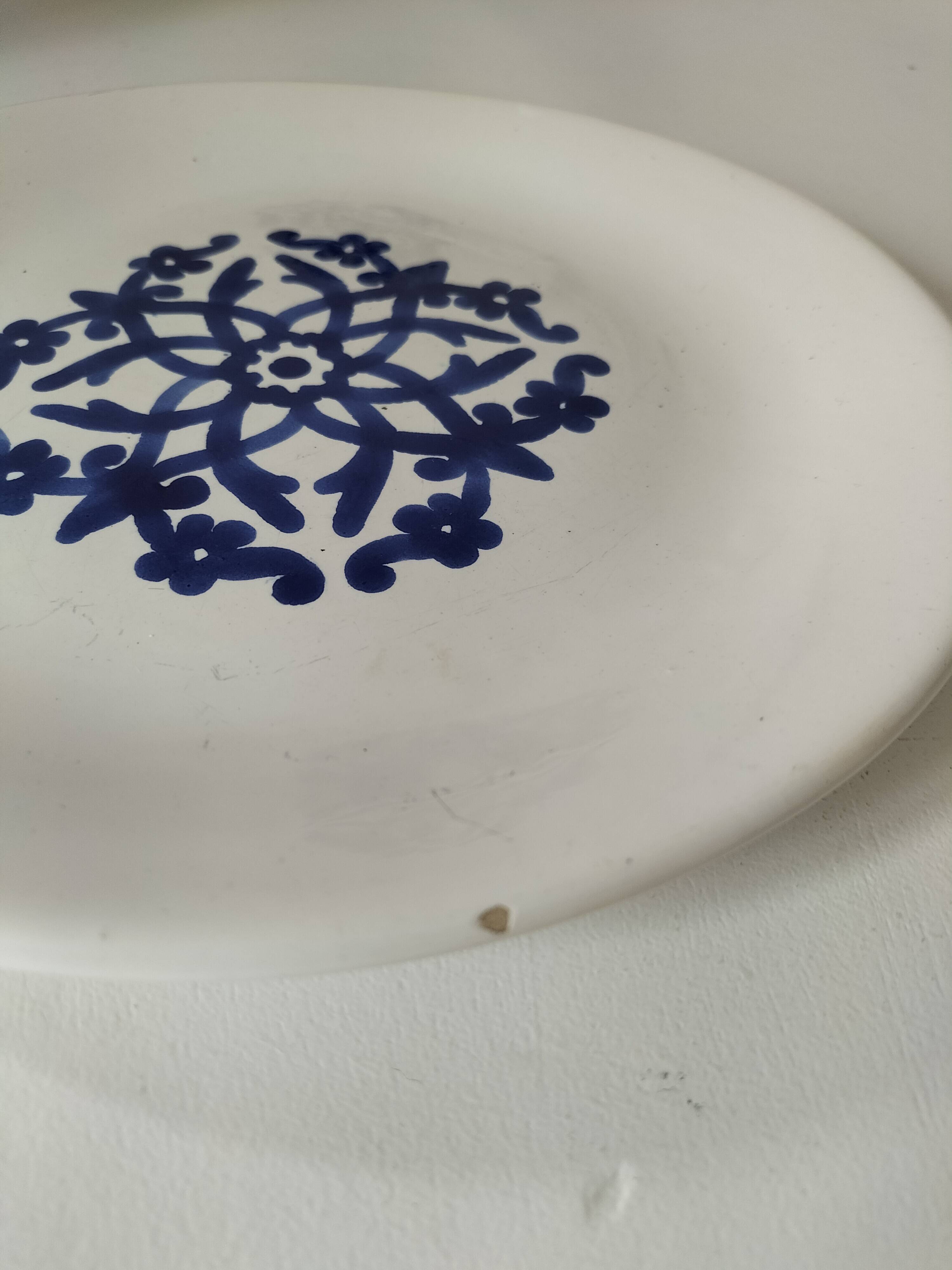 Pair of antique plates from Kharraz Nabeul, 1920s-1940s