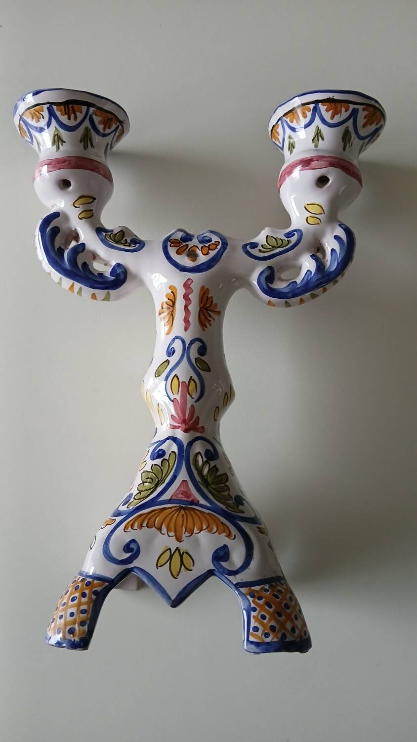 Double candlestick signed MF