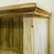 Pair of store windows in patinated fir