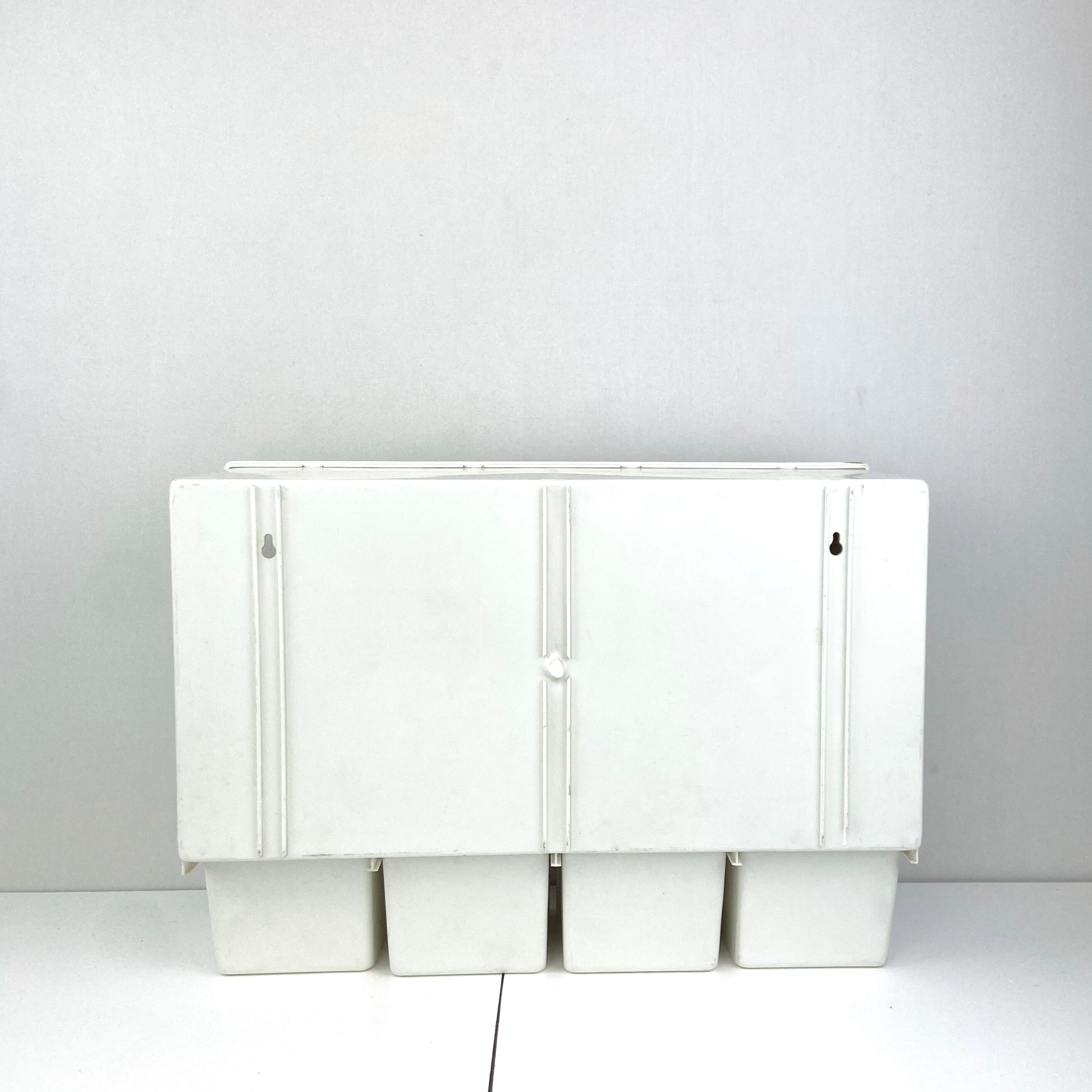 bathroom wardrobe - storage with sliding doors - 4 drawers