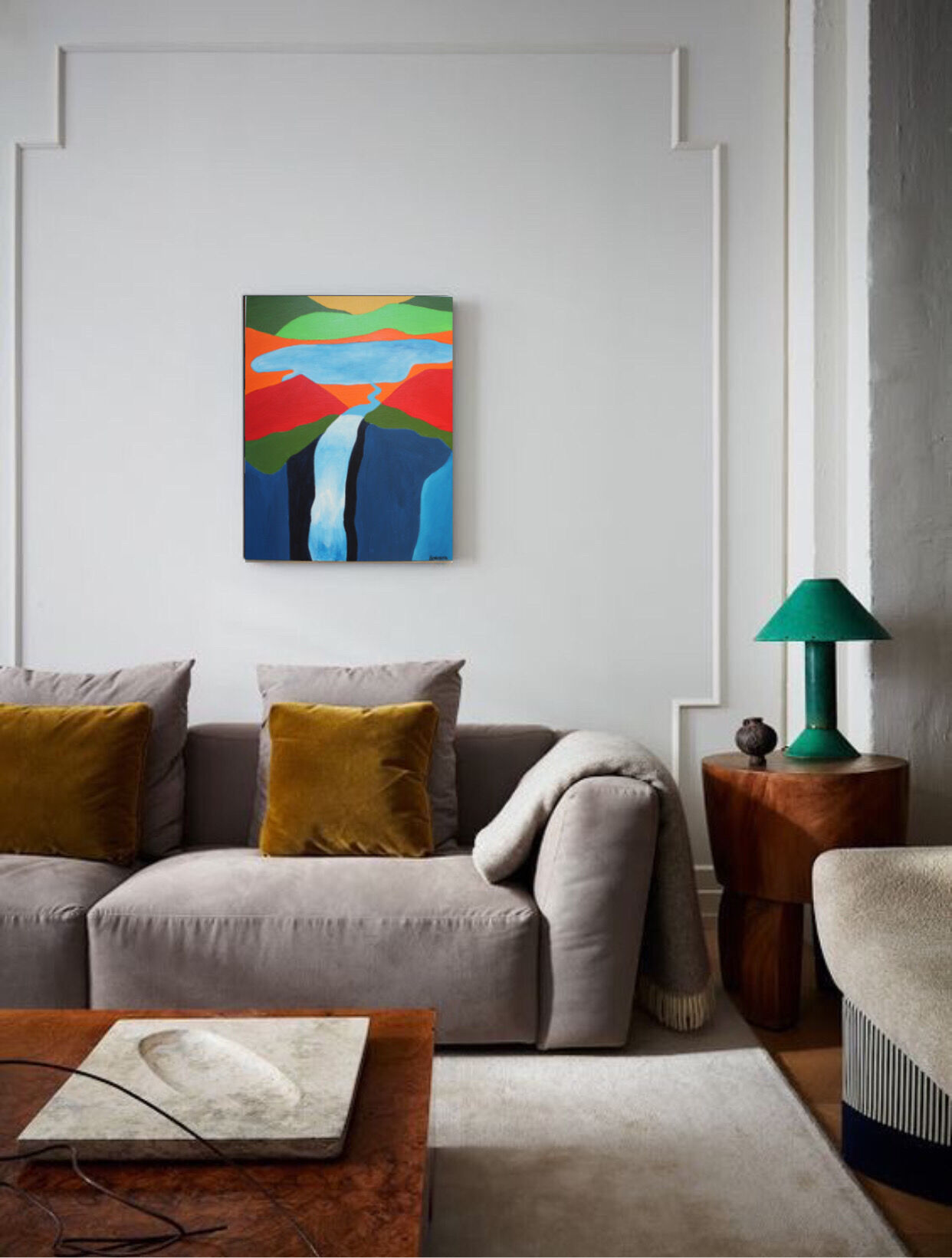 Colorful acrylic board for minimalist décor