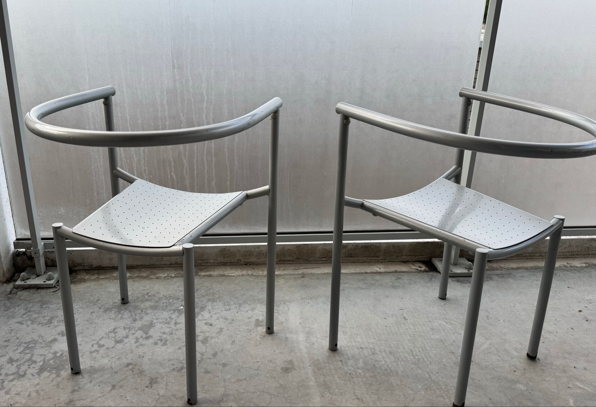2 chairs by Von Vogelsang Philippe Starck