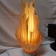 Large Corolle table lamp by Georgia Jacob - Vintage 70s