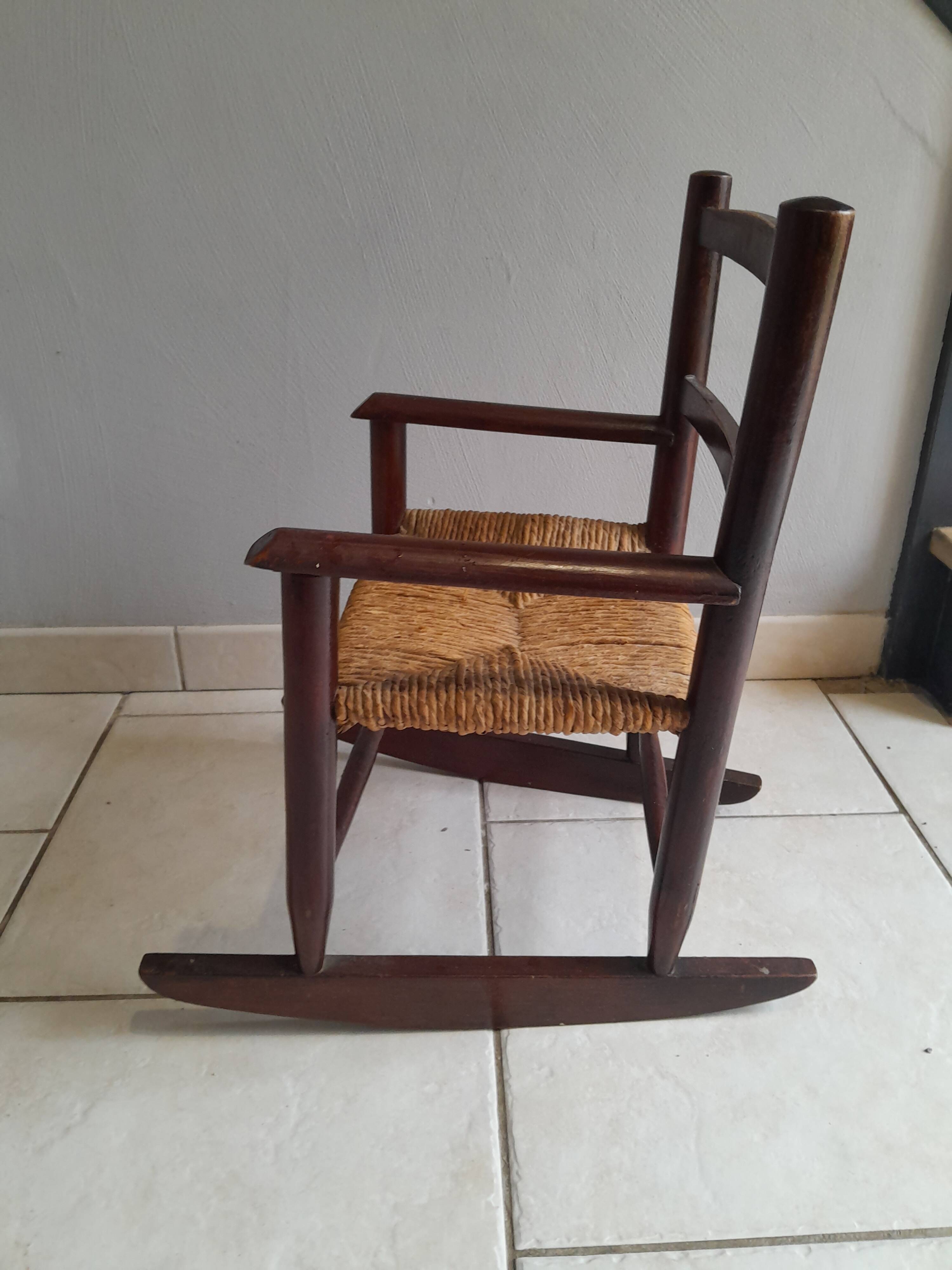 Vintage children's rocking chair from the 50s and 60s
