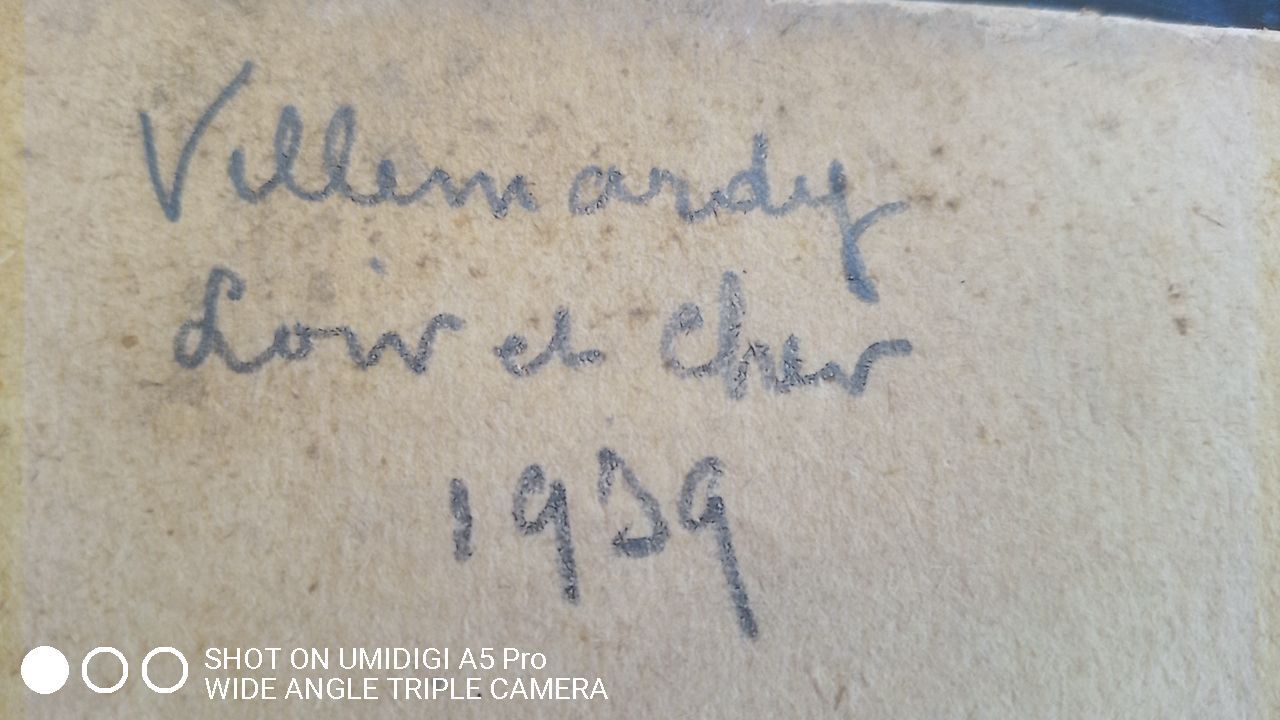 Edouard Leverd (1881-1950) oil on cardboard - 35 x 27 cm - farm in Villemardy