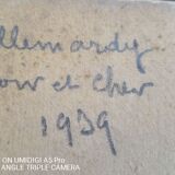 Edouard Leverd (1881-1950) oil on cardboard - 35 x 27 cm - farm in Villemardy