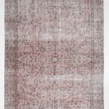 Pink & Brown Large Vintage Rug, 213x325Cm