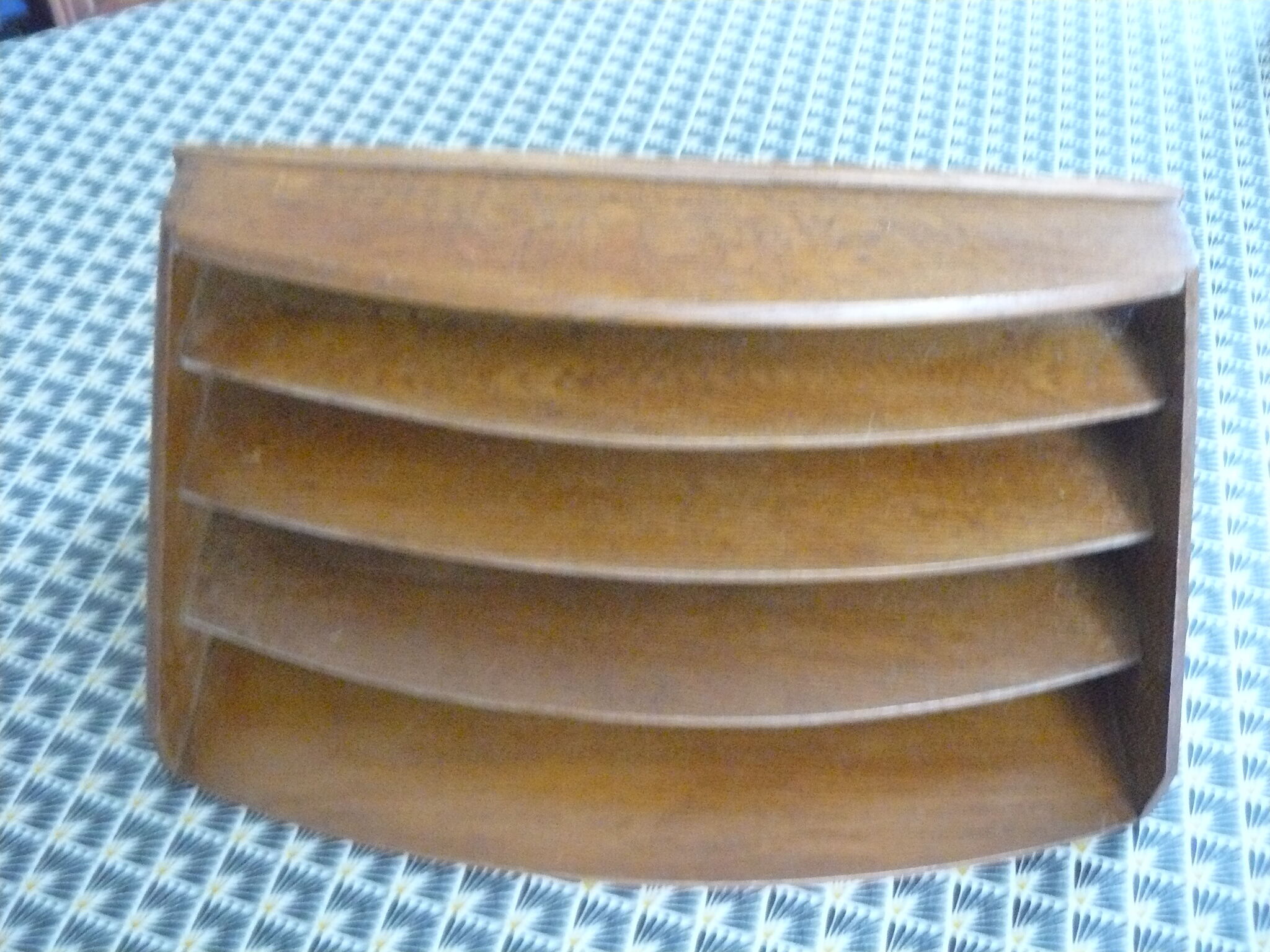 50s wooden mail holder