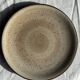 Set of 6 vintage brown stoneware dessert plates D21