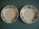 Set of 2 Terre Fer Longchamp Lutèce antique French plates
