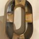 Old letter to sign iron o - 15 cm