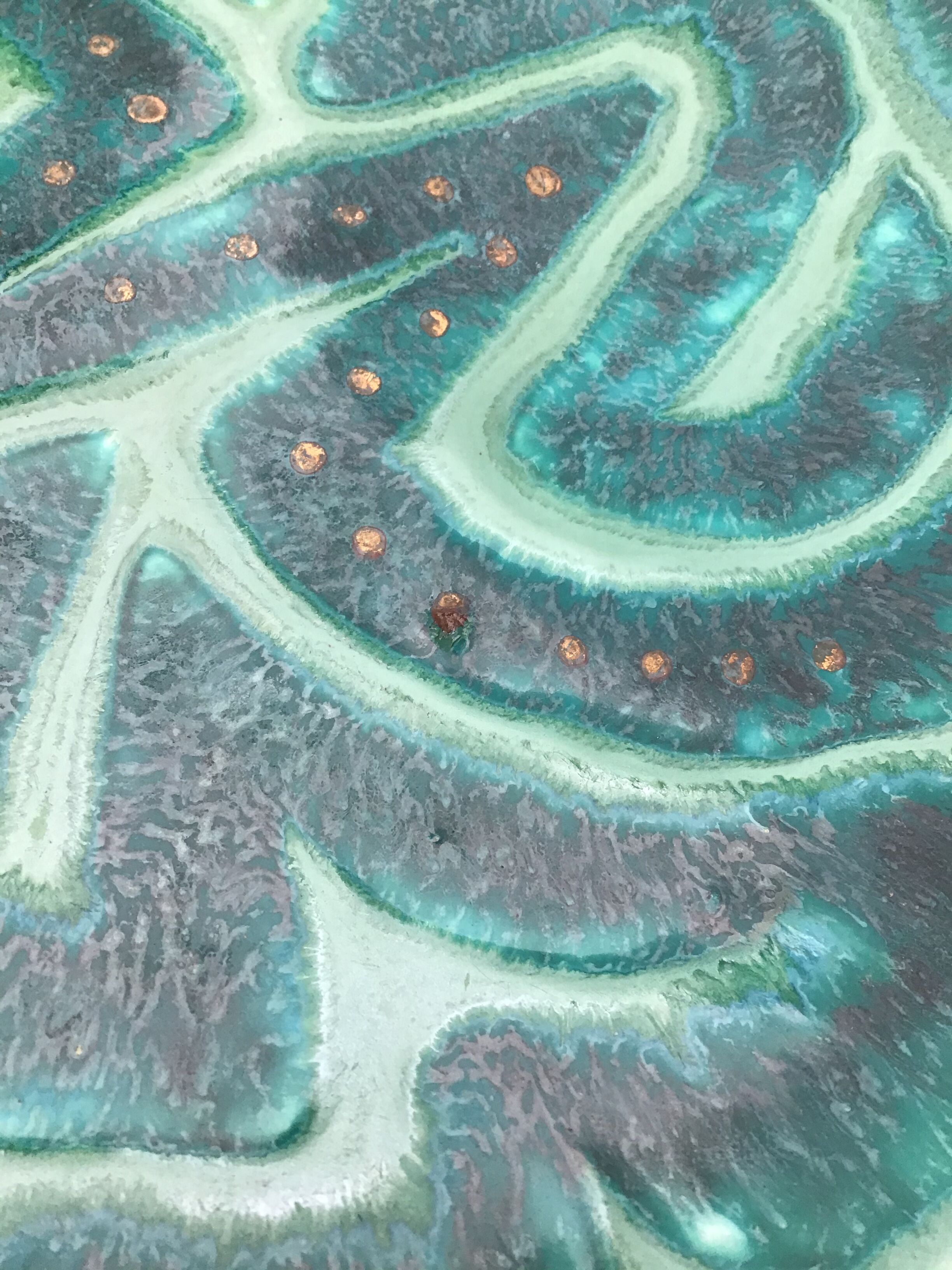 Decorated plate M.Lacoste Kergoel Quimper