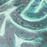 Decorated plate M.Lacoste Kergoel Quimper