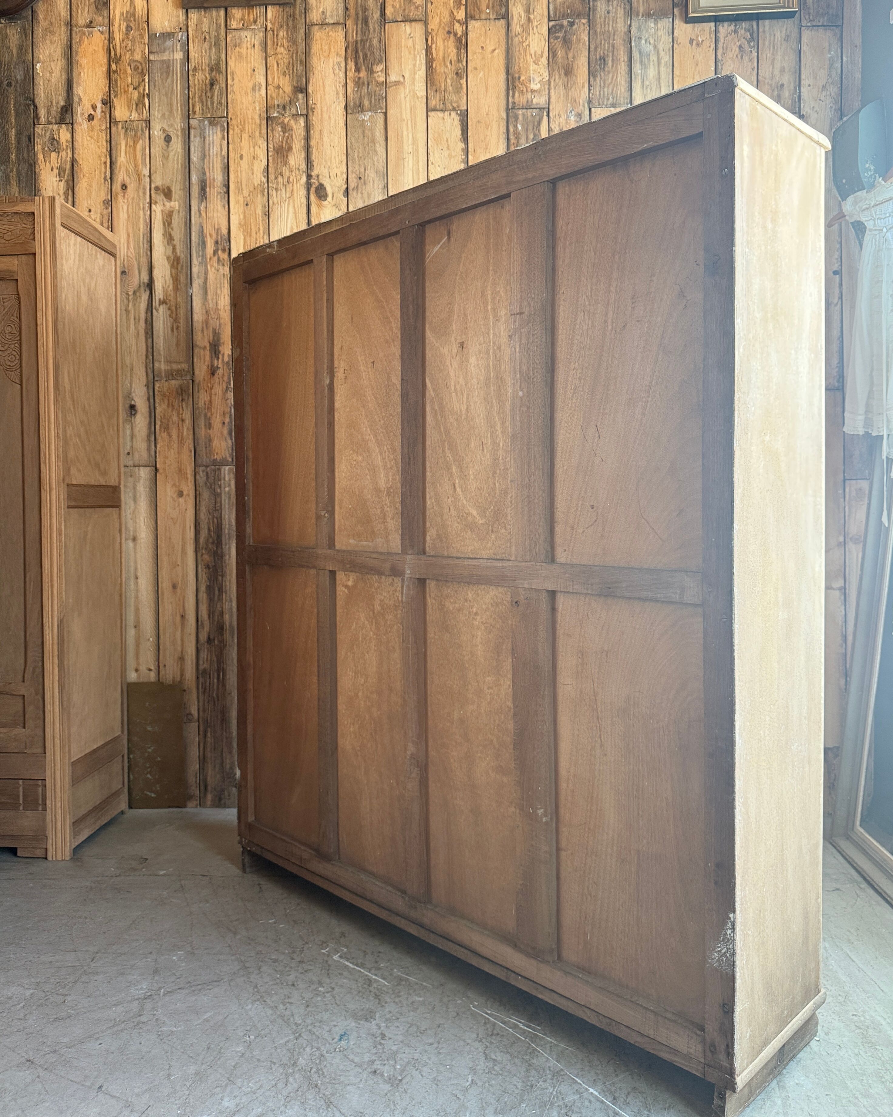 Art Deco oak library cabinet (renovated)