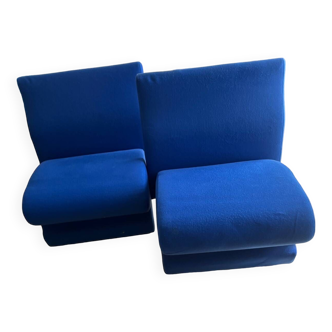Pair of designer armchairs