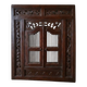 Colonial mirror in solid ebony wood 90 cm