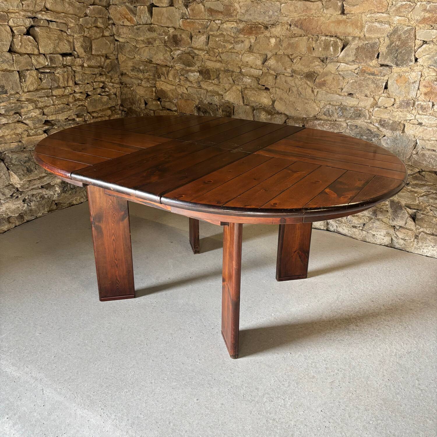 Table and 4 chairs set by Silvio Coppola for Fratelli Montina