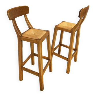 Paire de chaises de bar