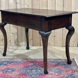 18th century English rustic console in chestnut and cherry