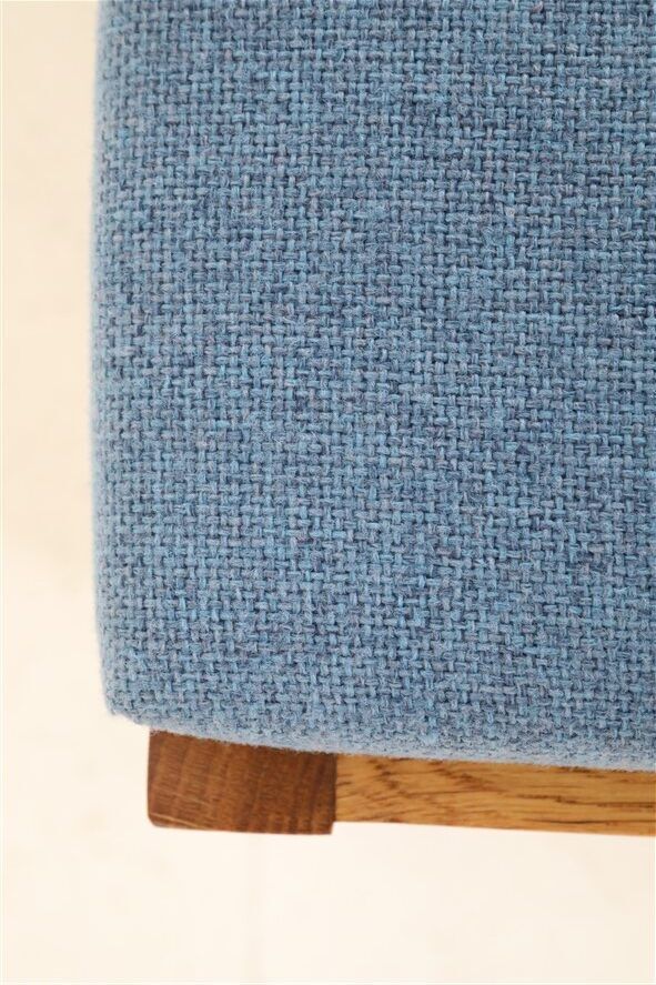 Minimalist mid-century phone / reading bench, oak, Danish modern design, 1960s / 1970s