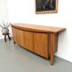 Enfilade galbée Maison Regain en orme massif, 1970