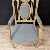 P​aire De Fauteuils Louis XVI En Bois Laqué