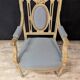 Pair of Louis XVI Armchairs in Lacquered Wood