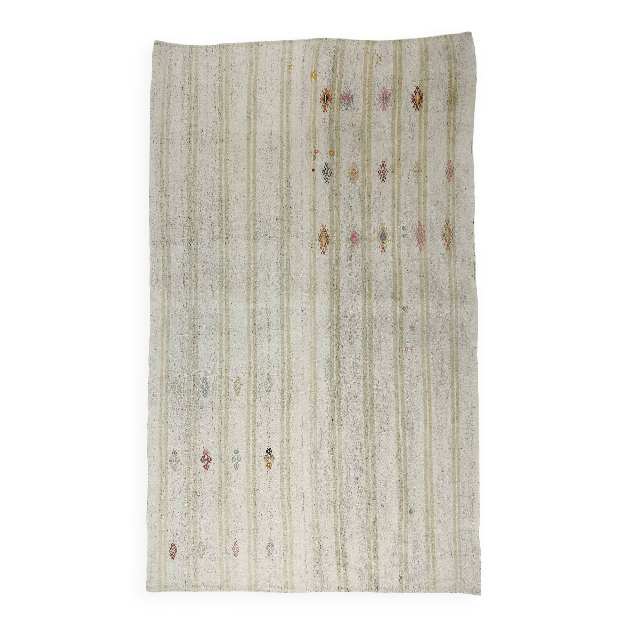 Authentic vintage turkish kilims & handwoven rugs – unique home decor pieces 194x 318 cm