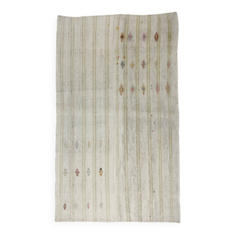 Kilims turcs vintage authentiques et tapis tissés à la main – pièces de décoration intérieure uniques 194 x 318 cm