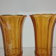 Art Deco vase pair, Val-Saint-Lambert crystal 1930